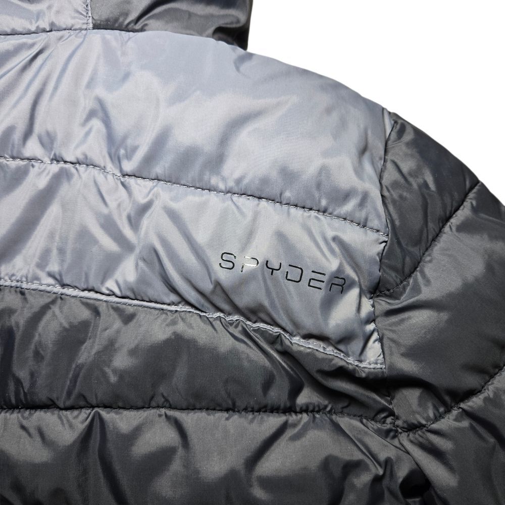 Spyder Kids Puffer Jacket - Black/Gray - Picture 6 of 7